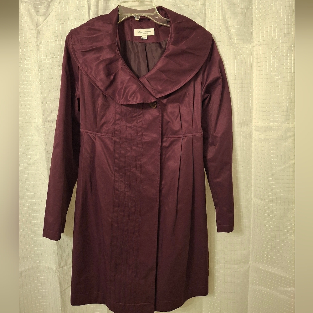 Liz Lange For Target Maternity Trench. Plum Color, Size Medium.